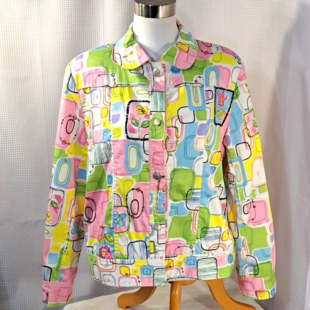 Jordan Woman's Button-Down Sequin Jacket - image 1